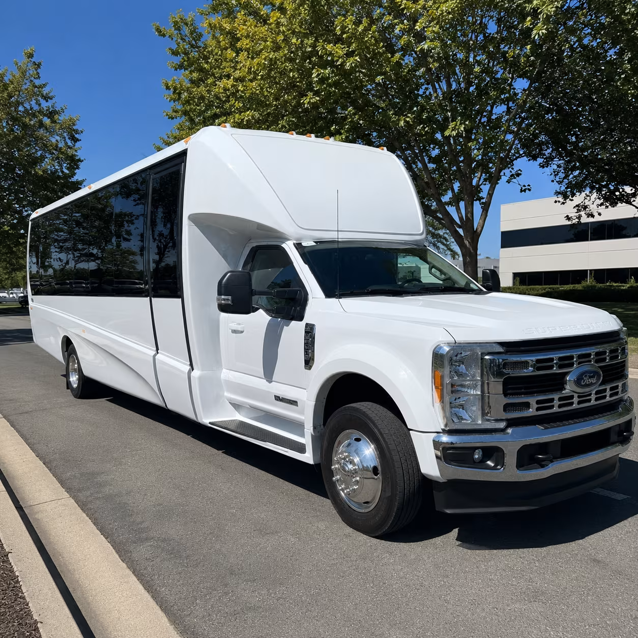 corporate airport transfer buses serving bill and hillary clinton national airport
