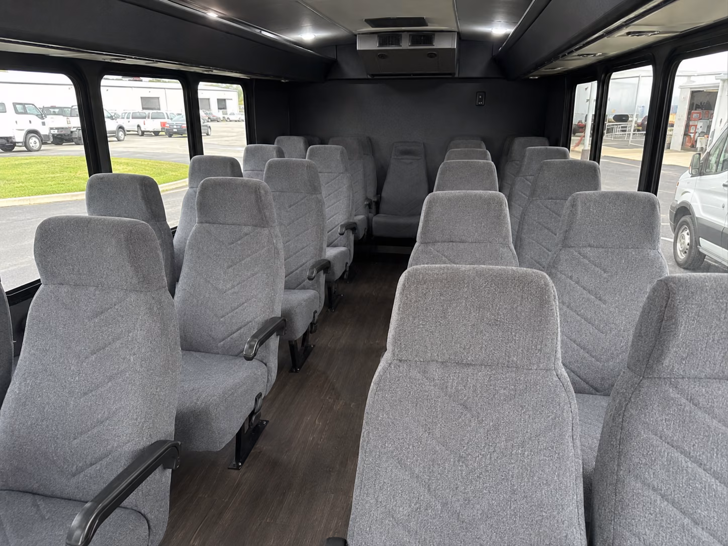 north little rock 18 passenger minibus inside