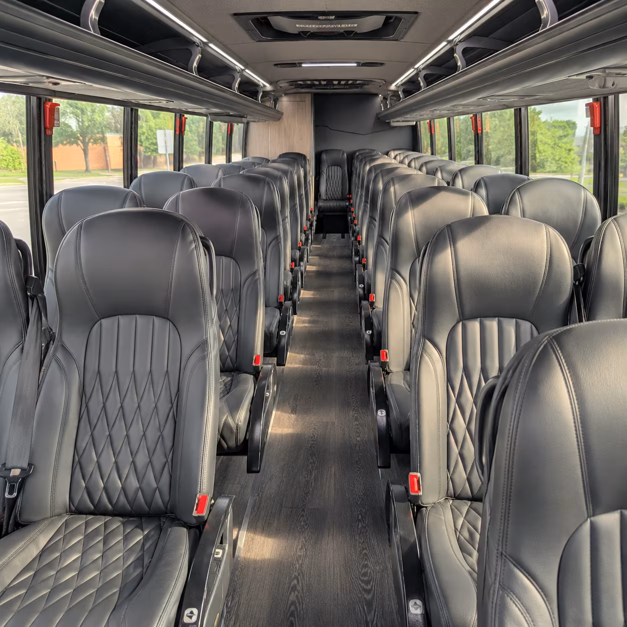 north little rock 28 passenger minibus inside