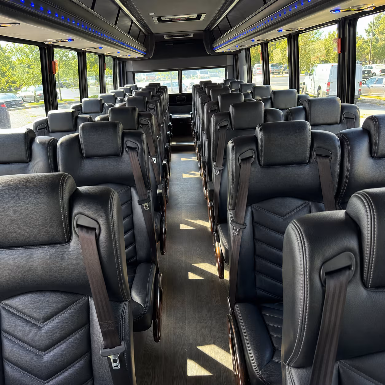 north little rock 30 passenger minibus inside