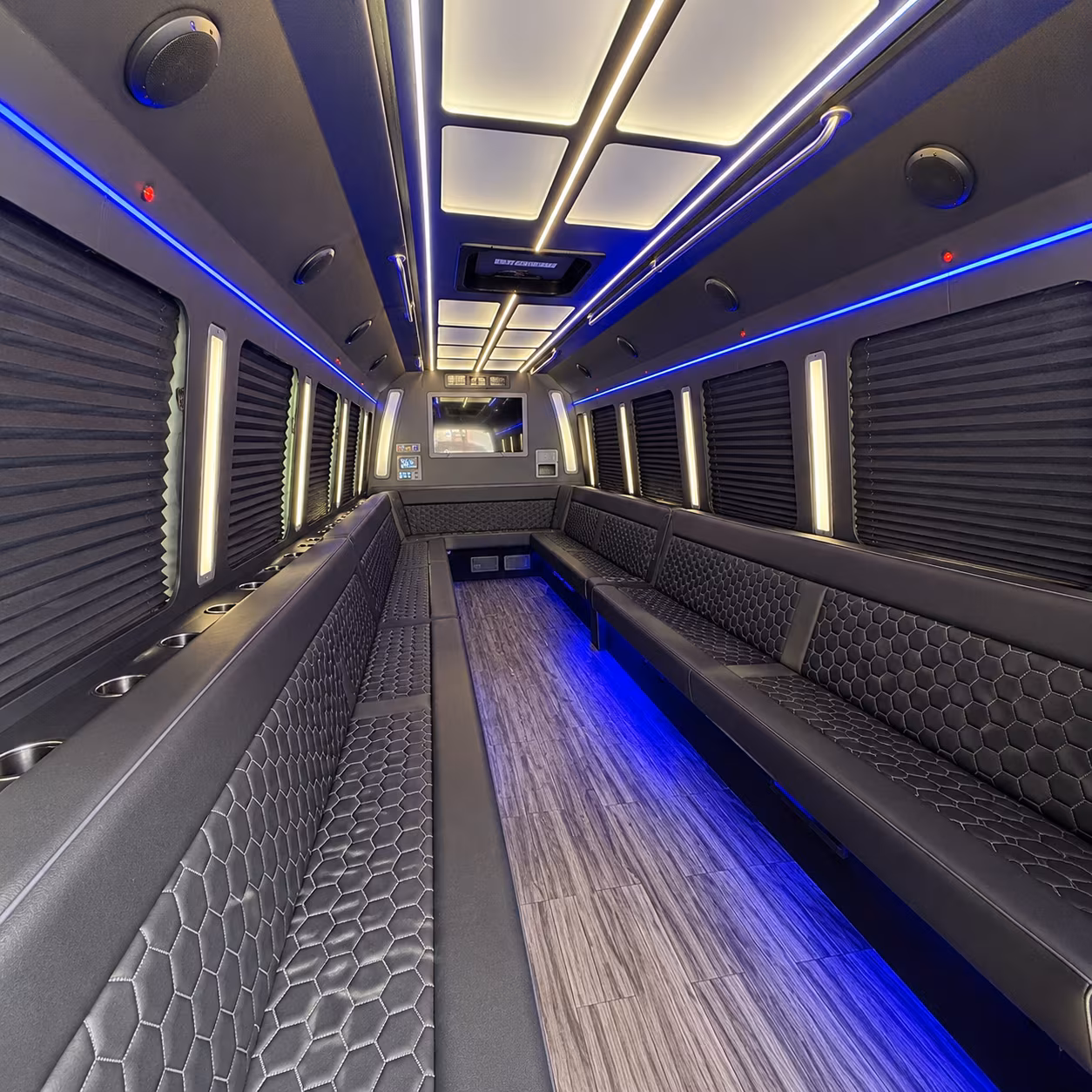 north little rock 30 passenger party bus interior