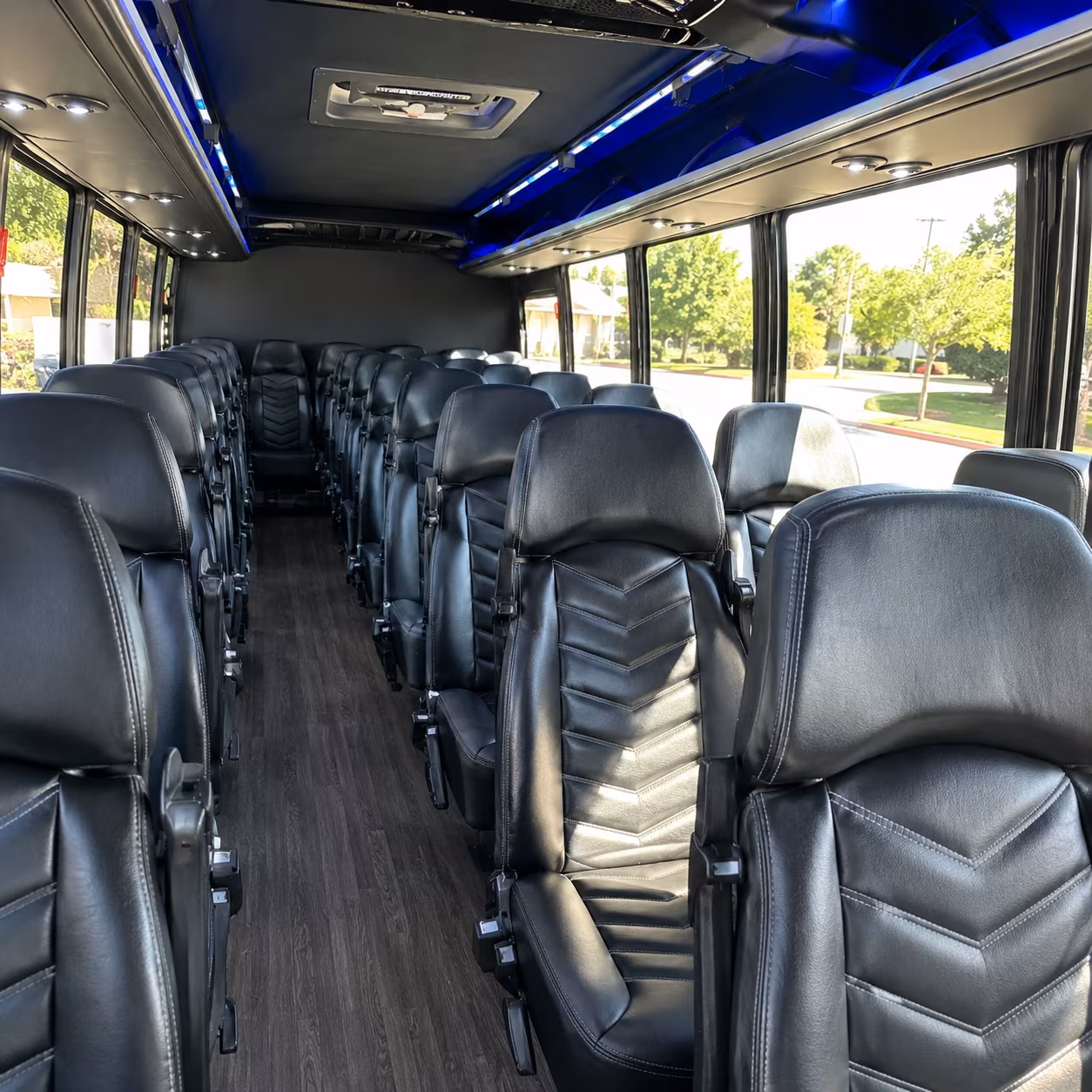north little rock 35 passenger minibus inside