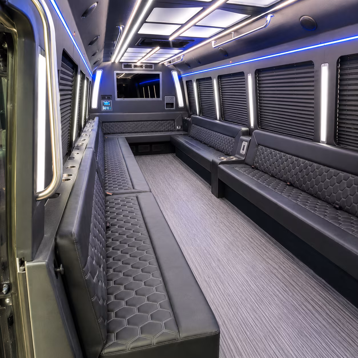 north little rock 40 passenger party bus interior