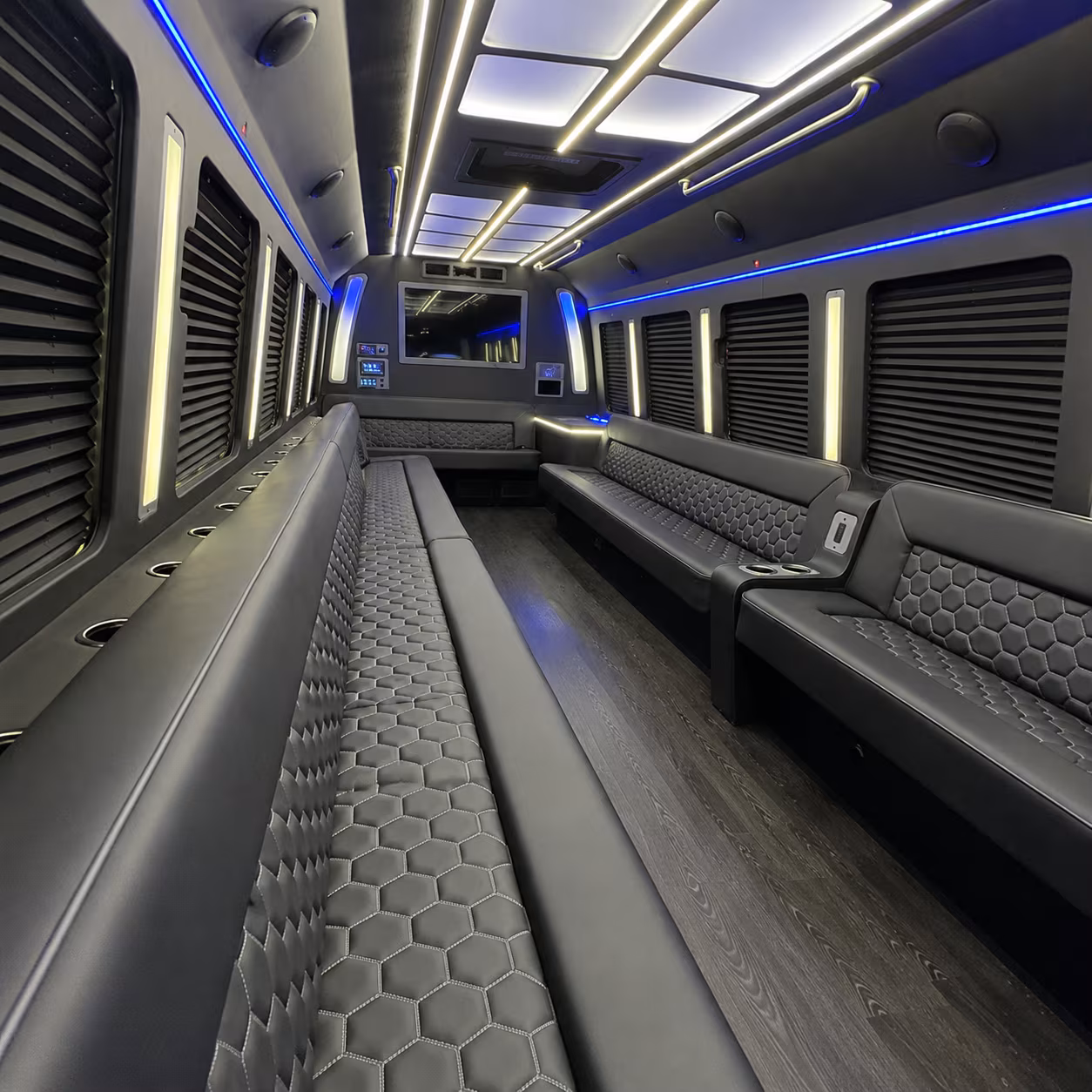 north little rock party bus inside