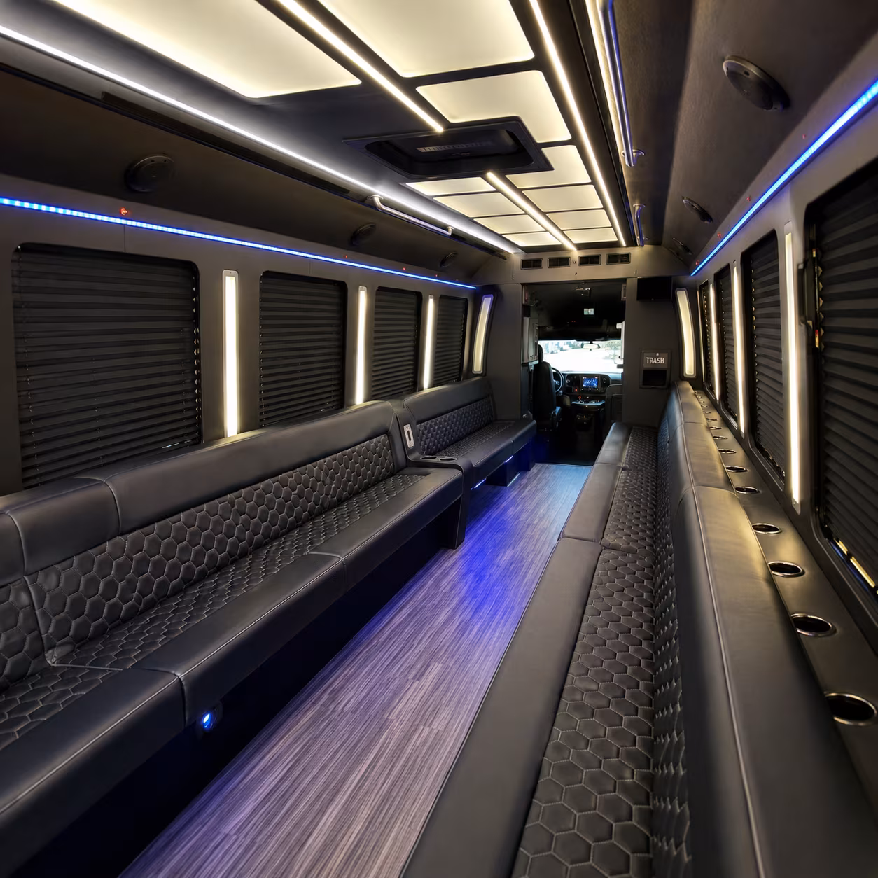 north little rock party bus interior